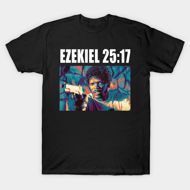 Ezekiel 25:27 T-Shirt by RetroVania